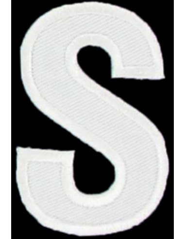 Emblema termocolante letra S