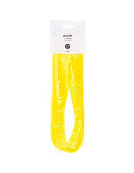 Fios chenille - Amarelo