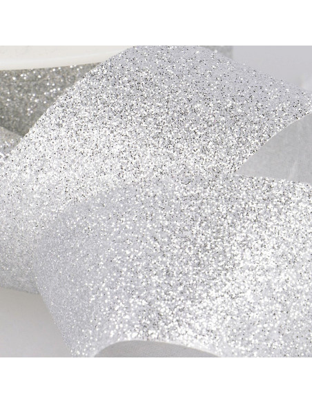 Fita glitter - Prata