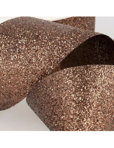 Fita glitter - Marrom