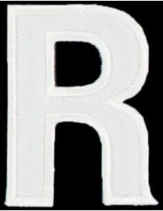 Emblema termocolante letra R
