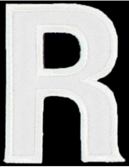 Emblema termocolante letra R