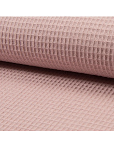 Tecido pano de prato favo de mel - Rosa velho claro
