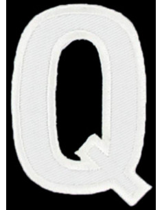 Emblema termocolante letra Q