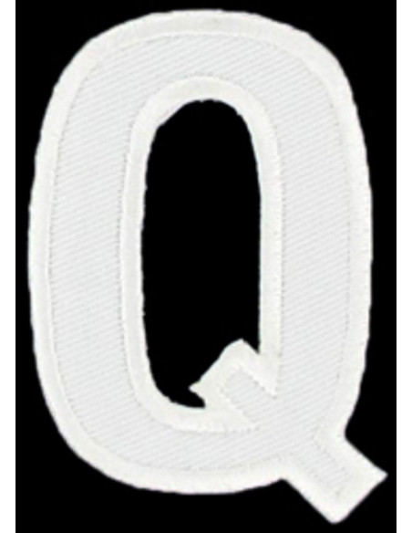 Emblema termocolante letra Q