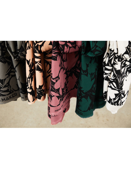 Tecido crepe de viscose Leia - Cru