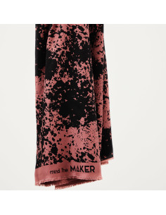 Tecido crepe de viscose Shadow Splash - Rosa antigo