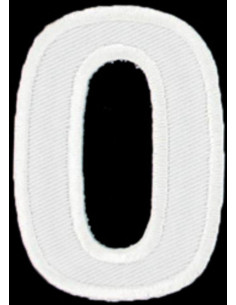 Emblema termocolante letra O ou 0