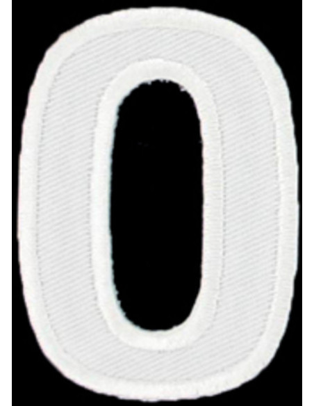 Emblema termocolante letra O ou 0