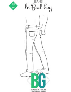 Patrão de jeans Le Bad Boy - Les BG