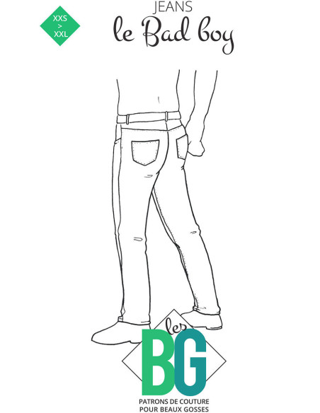 Patrão de jeans Le Bad Boy - Les BG
