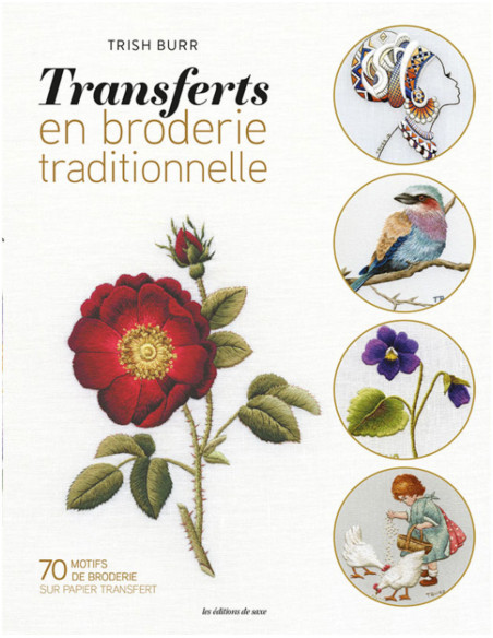 Livro de transferências em bordado tradicional