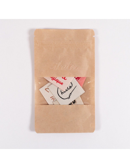 Conjunto de 5 etiquetas tecidas - Sortido Cozy
