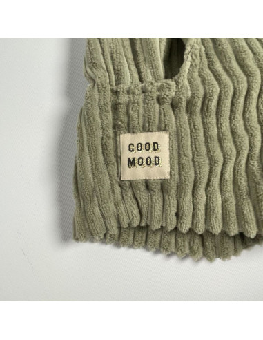 Conjunto de 5 etiquetas tecidas - Good Mood
