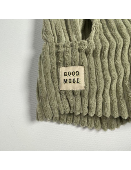 Conjunto de 5 etiquetas tecidas - Good Mood