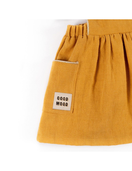 Conjunto de 5 etiquetas tecidas - Good Mood