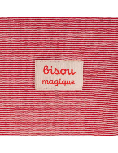 Conjunto de 5 etiquetas tecidas - Beijo Mágico
