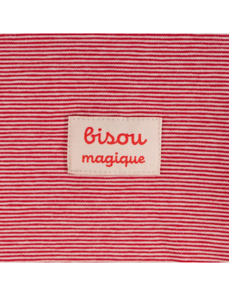 Conjunto de 5 etiquetas tecidas - Beijo Mágico