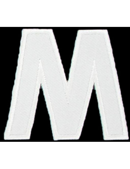 Emblema termocolante letra M ou W