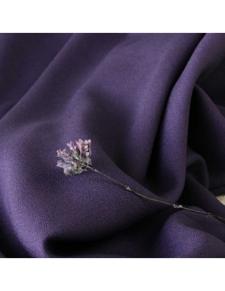 Tecido crepe de viscose roxo - Églantine & Zoé