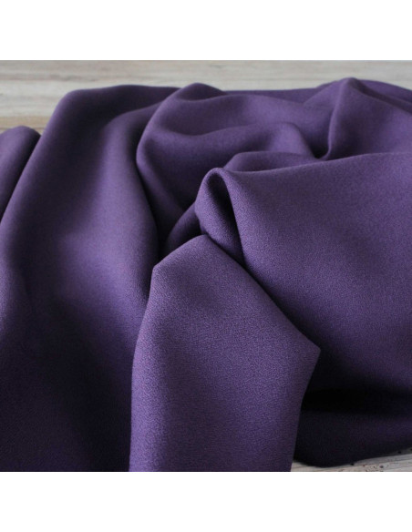 Tecido crepe de viscose roxo - Églantine & Zoé