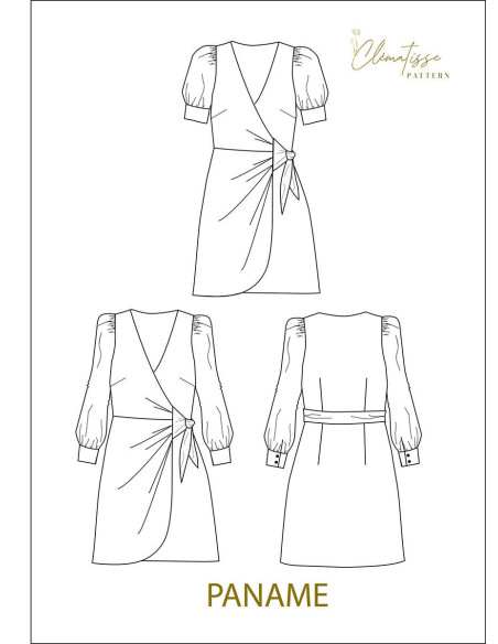 Padrão de vestido Paname - Clématisse Pattern