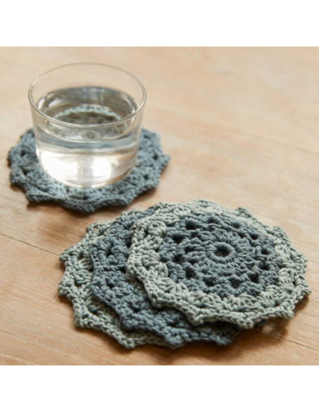 Kit de crochê - Meus porta-copos estilo mandala