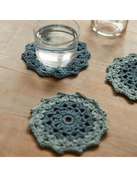 Kit de crochê - Meus porta-copos estilo mandala