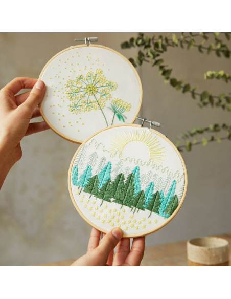 Kit duo bordado - Passeio na floresta