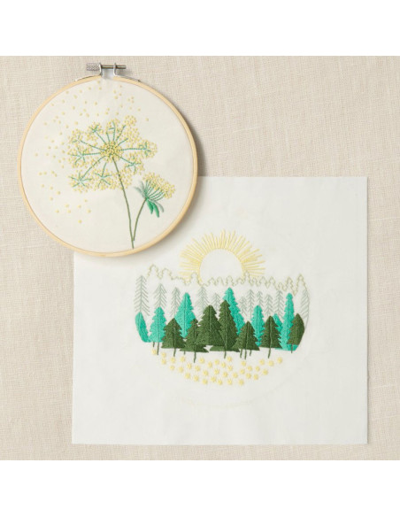 Kit duo bordado - Passeio na floresta