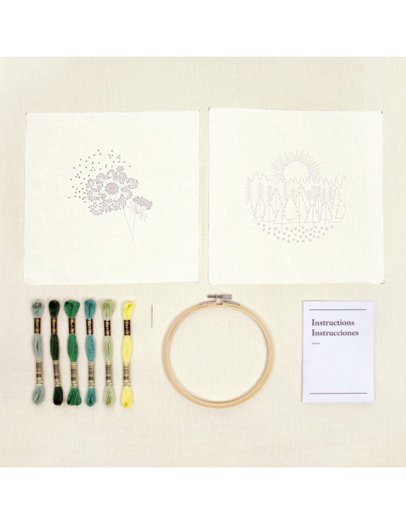 Kit duo bordado - Passeio na floresta