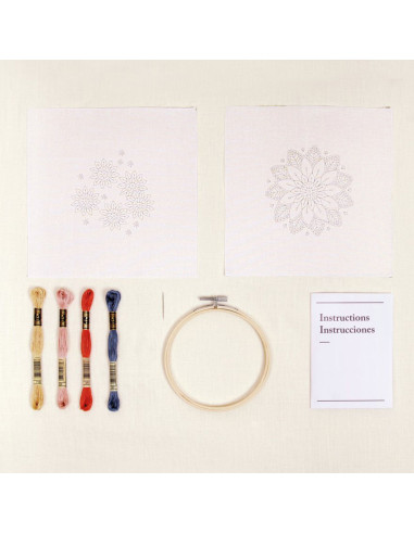 Kit duo bordado - Flores do Levante