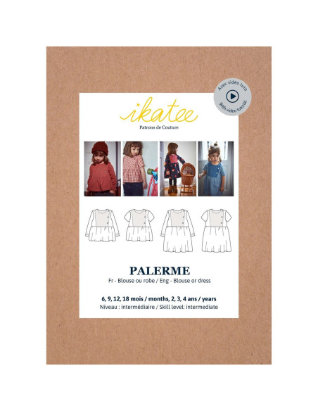 Molde de blusa ou vestido Palermo - Ikatee