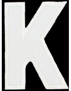 Emblema termocolante letra K