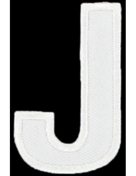 Emblema termocolante letra J