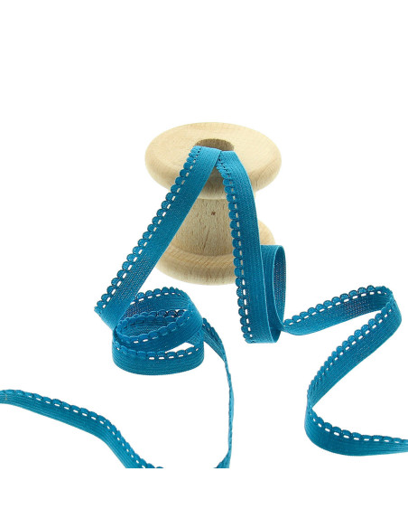 Elástico lingerie clássica - Azul petróleo