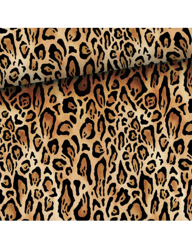 Tecido de algodão premium - Leopardo