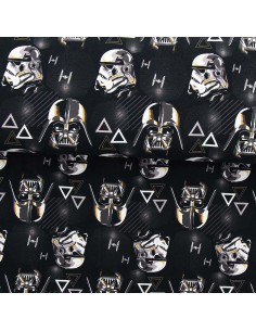 Tecido jersey Star Wars - Stormtrooper e Darth Vader