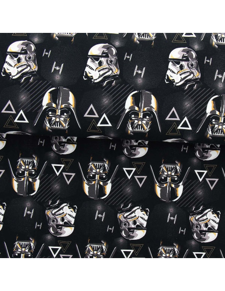 Tecido jersey Star Wars - Stormtrooper e Darth Vader