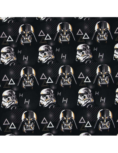 Tecido jersey Star Wars - Stormtrooper e Darth Vader