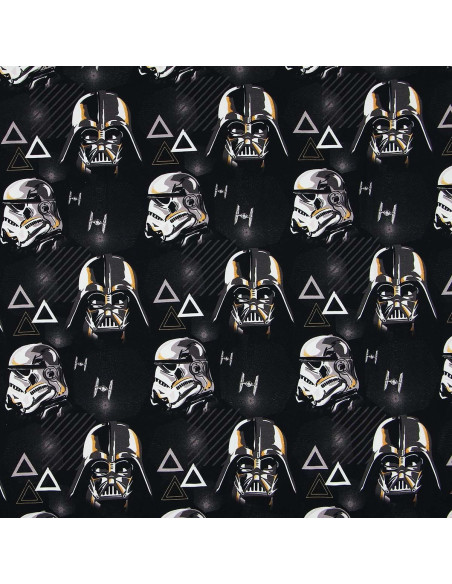 Tecido jersey Star Wars - Stormtrooper e Darth Vader
