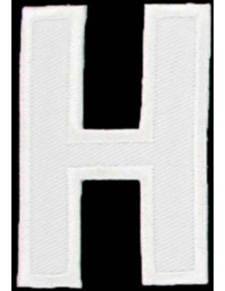 Emblema termocolante letra H