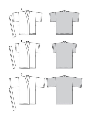 Molde de casaco - Burda 5995