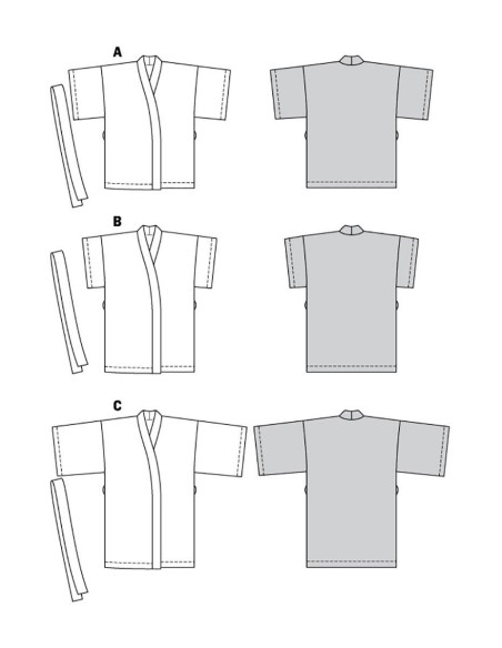 Molde de casaco - Burda 5995