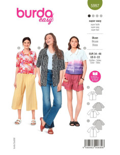 Molde de blusa - Burda 5997