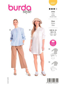 Molde de blusa - Burda 6001