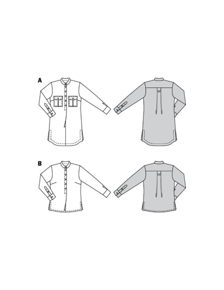 Molde de blusa - Burda 6001