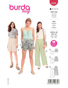 Molde de calça - Burda 6008
