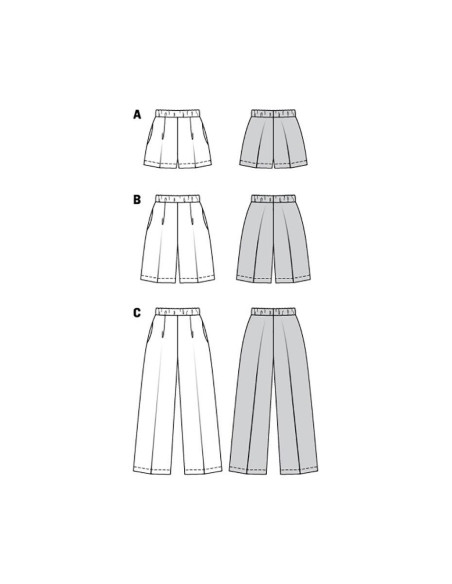Molde de calça - Burda 6008