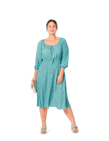 Molde de vestido e blusa - Burda 6016